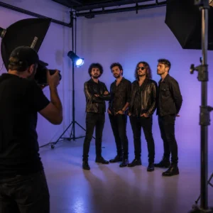 Sesión fotográfica en plató